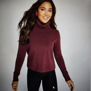 CALIA Women's High Turtleneck Long Sleeve Shirt